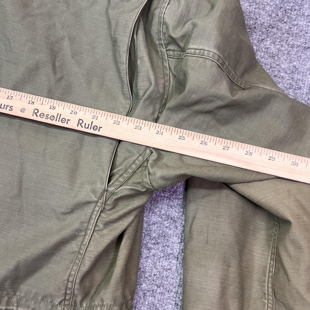 Vintage Alpha Industries Coat Mens XL Green Canvas Cold Weather Field OG-107 - Picture 13 of 14